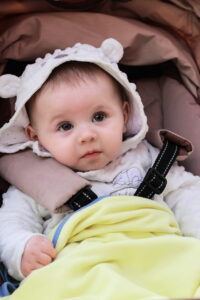 stroller with baby